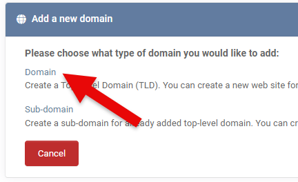 Add Domain
