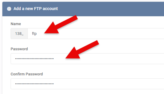 FTP Account Properties