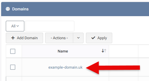 Domain List