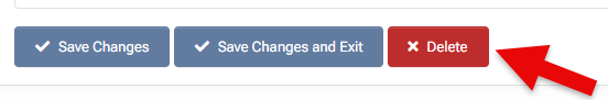 Domain Delete Button