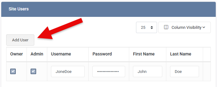 Add Site