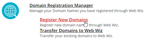 regsiter New Domains